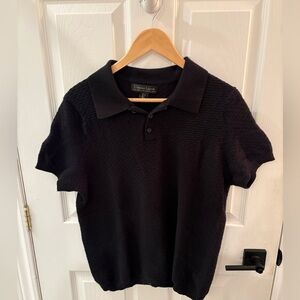 Black Christian Lacroix Merino wool Polo Shirt